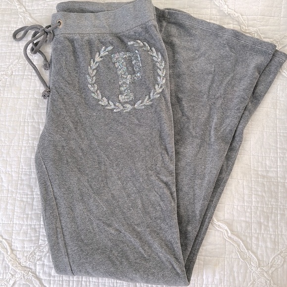 PINK Victoria's Secret Pants - VS PINK velour sweatpants